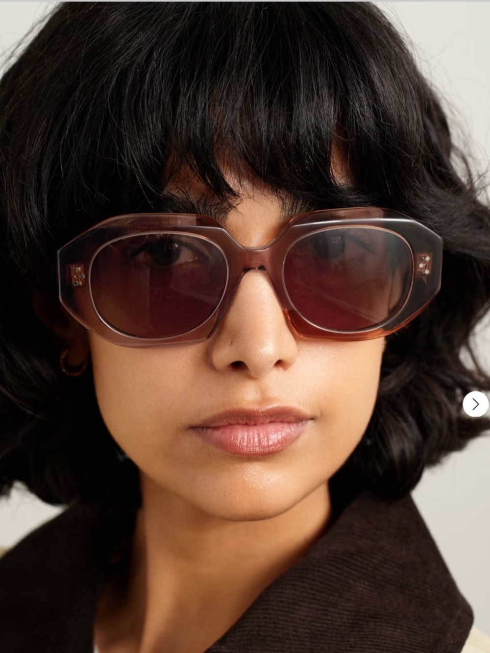 CELINE EYEWEAR Hexagon-frame acetate sunglasses